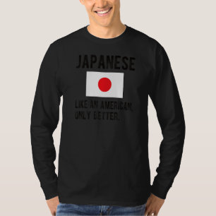 Proud Japanse vlag Japan geboren Japanse wortels T-shirt