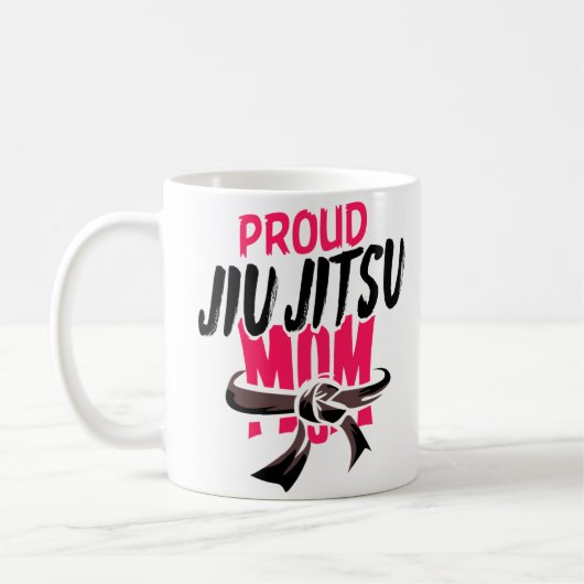 Proud Jiu Jitsu Mam BJJ Martial Arts Koffiemok (Links)