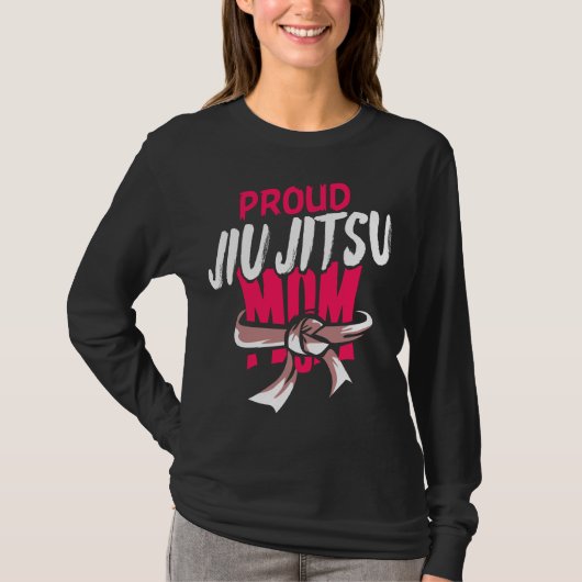 Proud Jiu Jitsu Mam BJJ Martial Arts T-shirt (Voorkant)
