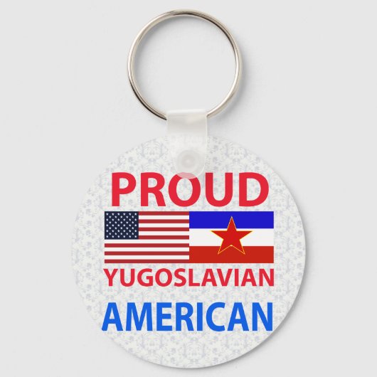Proud Joegoslavische Amerikaans Sleutelhanger (Voorkant)
