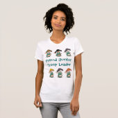 Proud Junior Troop Leader Junior Rows T-shirt (Voorkant volledig)