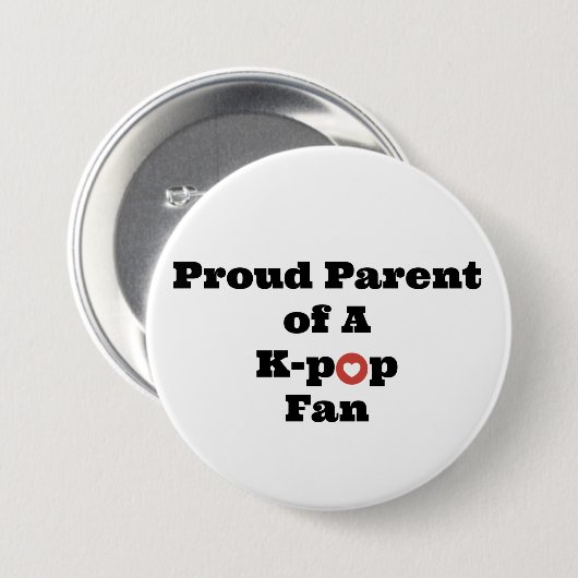 Proud K-Pop ouder Ronde Button 7,6 Cm (Voorkant /achterkant)
