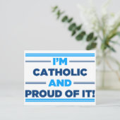 Proud katholiek briefkaart (Staand voorkant)