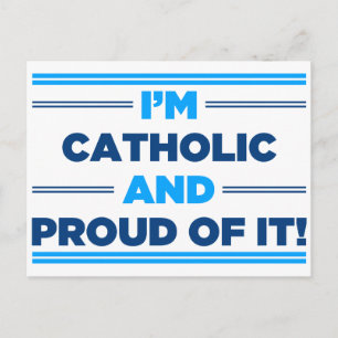 Proud katholiek briefkaart