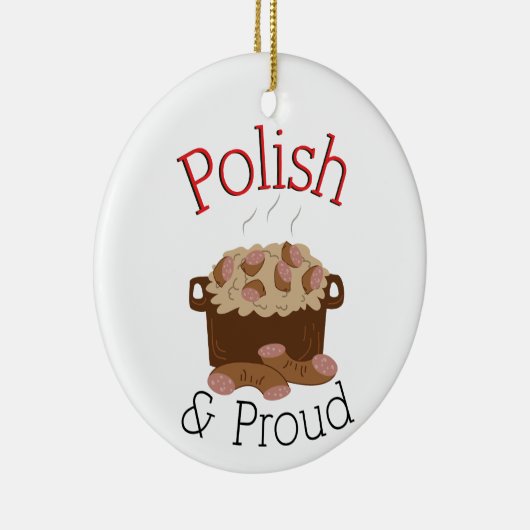 Proud Kielbasa Keramisch Ornament (Rechts)