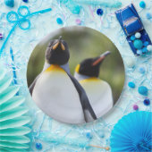 Proud King pinguins foto Papieren Bordje (Feest)
