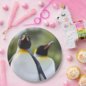 Proud King pinguins foto Papieren Bordje (Feest)