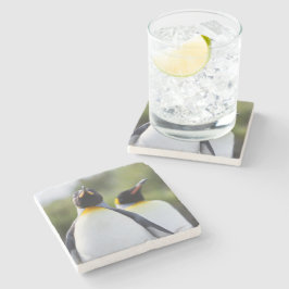 Proud King pinguins foto Stenen Onderzetter