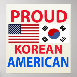 Proud Koreaans Amerikaans Poster