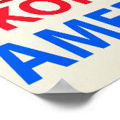 Proud Koreaans Amerikaans Poster (Hoek)