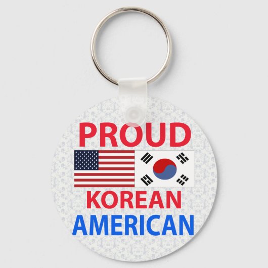 Proud Koreaans Amerikaans Sleutelhanger (Voorkant)