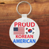 Proud Koreaans Amerikaans Sleutelhanger (Voorkant)