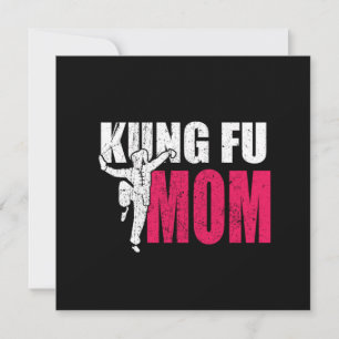 Proud Kung Fu Mam Martial Arts Fighter Moeder Gift Kaart