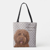 Proud Labradoodle mama <3 Tote Bag (Achterkant)
