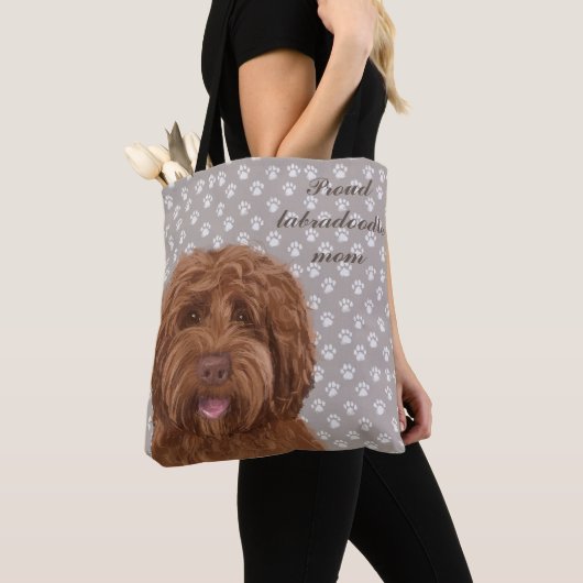 Proud Labradoodle mama <3 Tote Bag (Dichtbij)