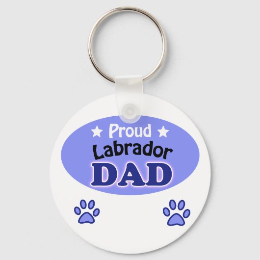 Proud Labrador Dad Sleutelhanger (Voorkant)