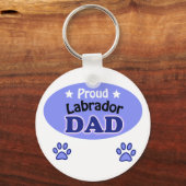 Proud Labrador Dad Sleutelhanger (Voorkant)