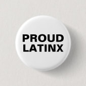 Proud Latinx wit en zwart Ronde Button 3,2 Cm (Voorkant)