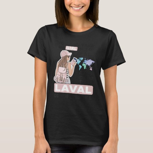 Proud Laval Girl Cool Girl from Laval City T-shirt (Voorkant)