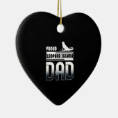 Proud leopard Iguana Dad Keramisch Ornament (Rechts)
