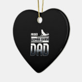 Proud leopard Iguana Dad Keramisch Ornament (Links)