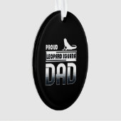Proud leopard Iguana Dad Ornament (voorkant)