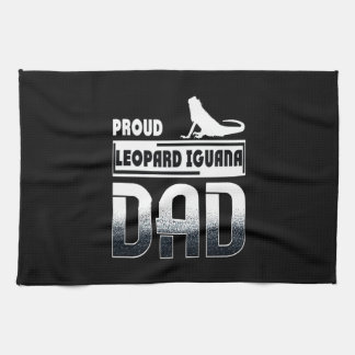 Proud leopard Iguana Dad Theedoek