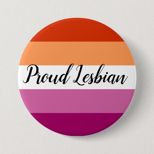 Proud Lesbian Button (Voorkant)