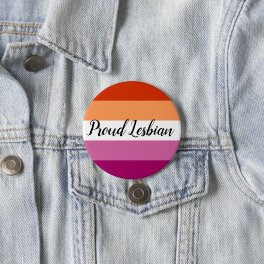 Proud Lesbian Button (In situ)