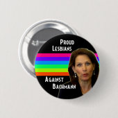 Proud Lesbians tegen Bachmann-toets Ronde Button 5,7 Cm (Voorkant /achterkant)