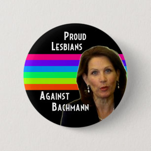 Proud Lesbians tegen Bachmann-toets Ronde Button 5,7 Cm