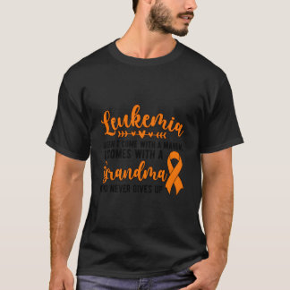 Proud Leukemia Grandma Of A Leukemia Warrior Grand T-shirt