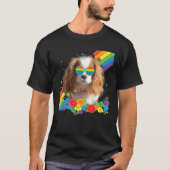 Proud LGBT Gay Cavalier King Charles Spaniel Dog T-shirt (Voorkant)