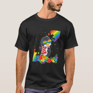 Proud Lgbt Gay Penguin Pride Flag Rainbow Lgbtq Le T-shirt