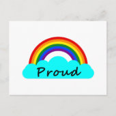 Proud - LGBT-regenboog Briefkaart (Voorkant)
