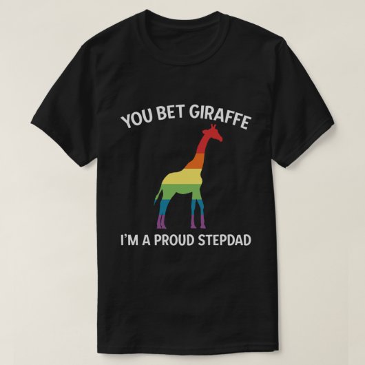 Proud LGBT Stepdad Gay Pride Stepfather T-shirt Pu (Design voorkant)