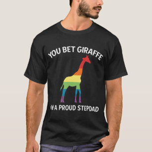Proud LGBT Stepdad Gay Pride Stepfather T-shirt Pu