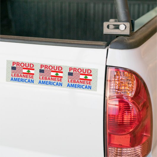 Proud Libanees Amerikaans Bumpersticker (Op Truck)