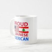 Proud Libanees Amerikaans Koffiemok (Voorkant links)