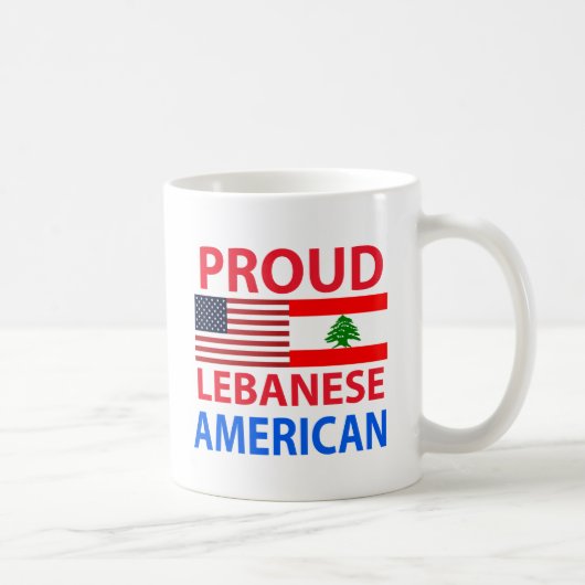 Proud Libanees Amerikaans Koffiemok (Rechts)