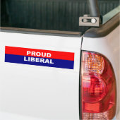 Proud Liberal Bumpersticker (Op Truck)