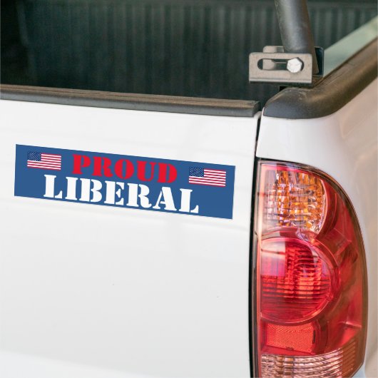 Proud Liberal Bumpersticker (Op Truck)