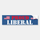 Proud Liberal Bumpersticker (Voorkant)