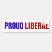 Proud Liberal Bumpersticker (Voorkant)