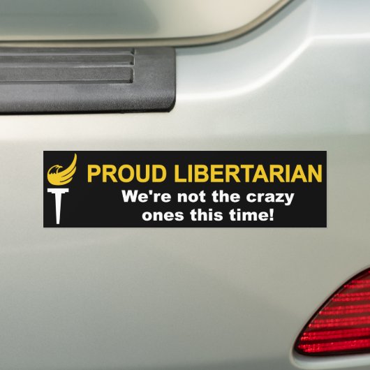 Proud Libertarian Bumpersticker (Op auto)