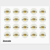 Proud Library Assistant Ronde Sticker (Vel)
