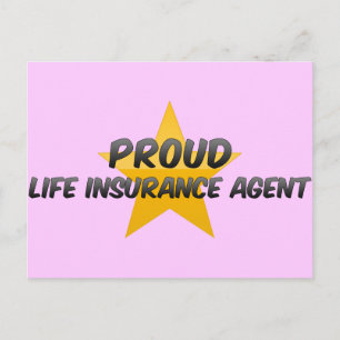 Proud Life Insurance Agent Briefkaart