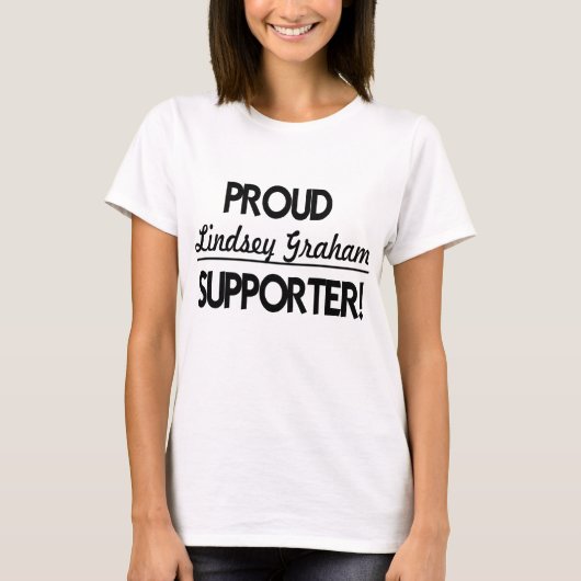 Proud Lindsey Graham Supporter. T-shirt (Voorkant)