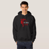 Proud Lineman Mam for Electric Cable Lineman Hoodie (Voorkant volledig)