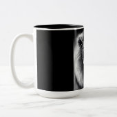 Proud lion tweekleurige koffiemok (Links)